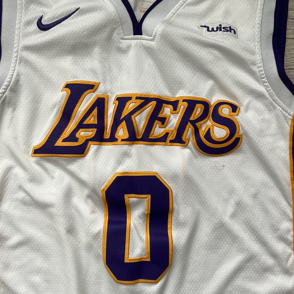 Nike Los Angeles LAKERS‎ KYLE KUZMA #0 Basketball Swingman NBA Jersey Mens L